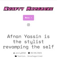 korety magazine - afrin yassin is the stylist reviving himself